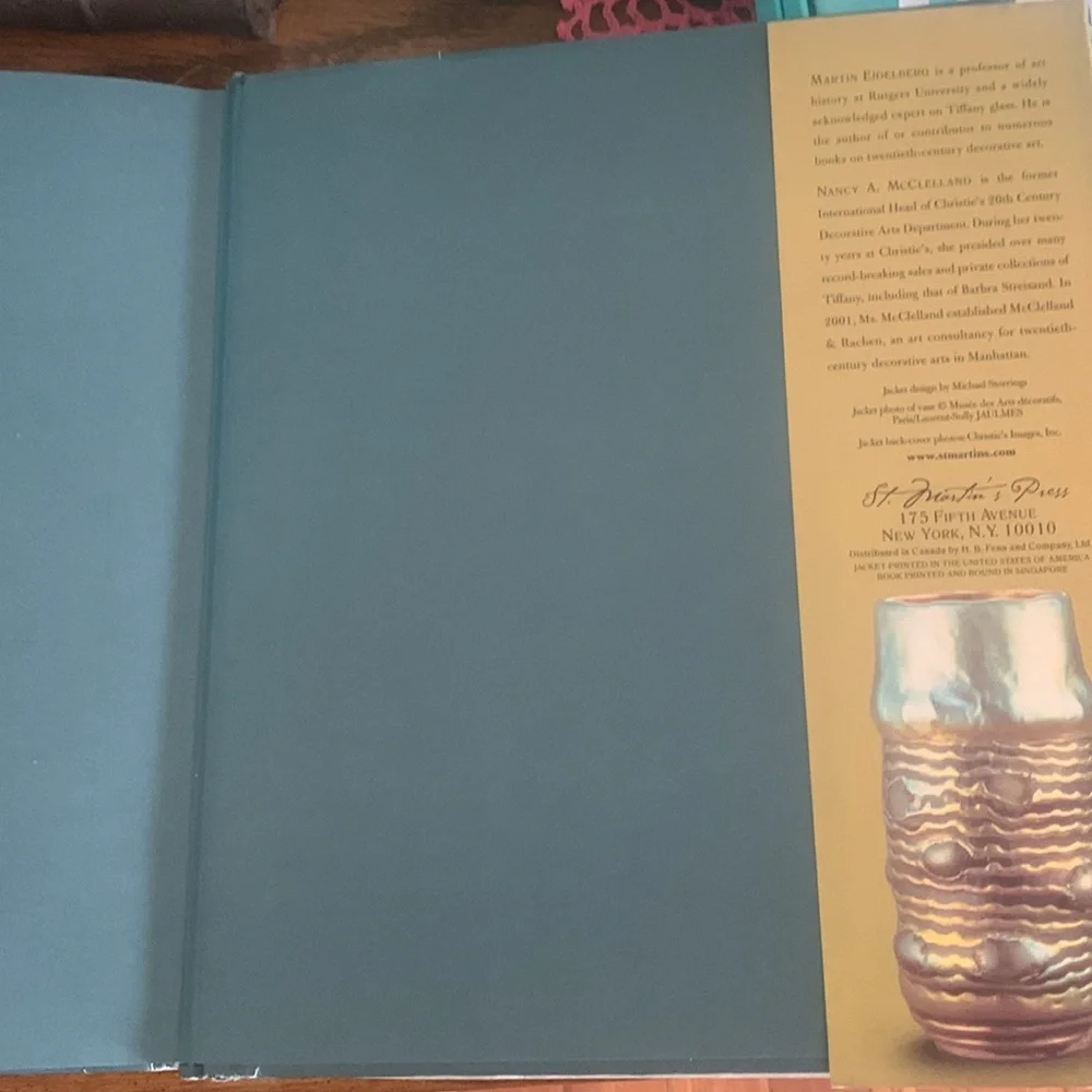 Tiffany Glassmaking: The Nash Notebooks tco coffee table history hardcover 718